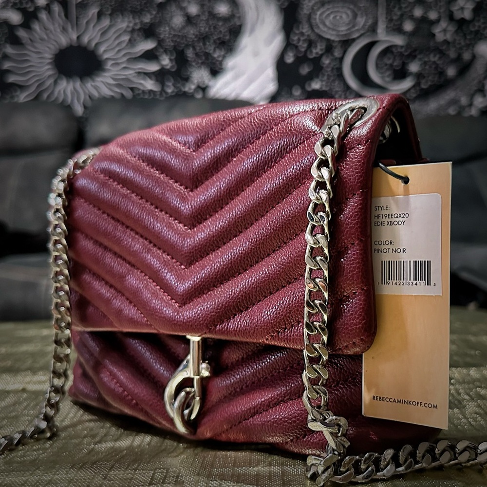 Rebecca Minkoff Bags dark red leather crossbody purse shoulder bag new with tags - Picture 5 of 16